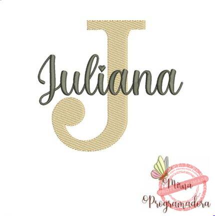 Matriz de Bordado - Juliana (fazemos Qualquer Nome)