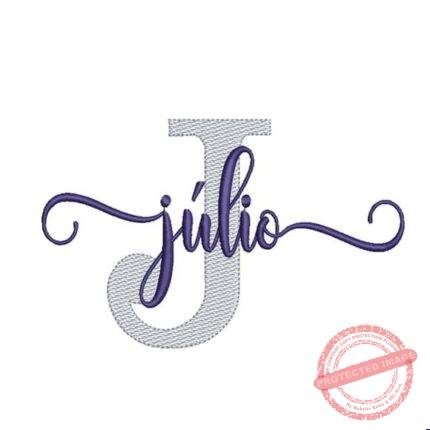 Matriz de Bordado - Júlio (fazemos Qualquer Nome)