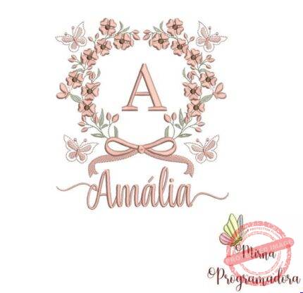 Matriz de Bordado - Amália (fazemos Qualquer Nome)