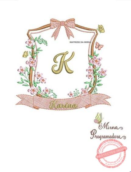 Matriz de Bordado - Karina Brasao Raminho Flores