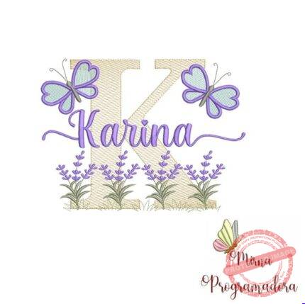 Matriz de Bordado - Karina (fazemos Qualquer Nome)