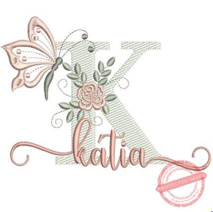 Matriz de Bordado - Kátia (fazemos Qualquer Nome)