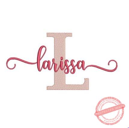 Matriz de Bordado - Larissa (fazemos Qualquer Nome)