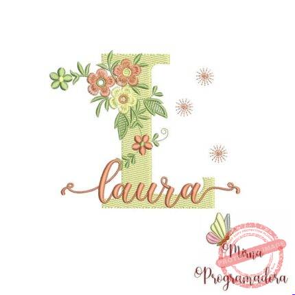 Matriz de Bordado - Laura (fazemos Qualquer Nome)