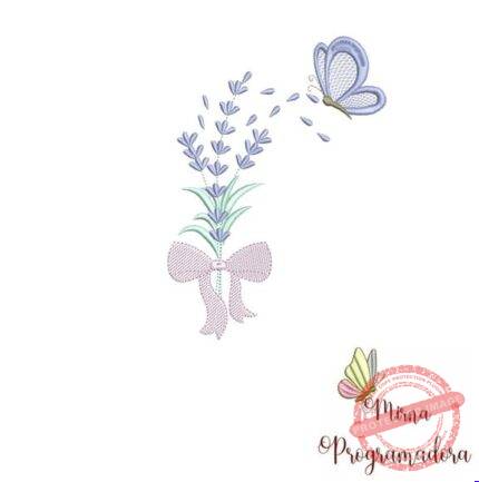 Matriz de Bordado - Lavanda Borboletas