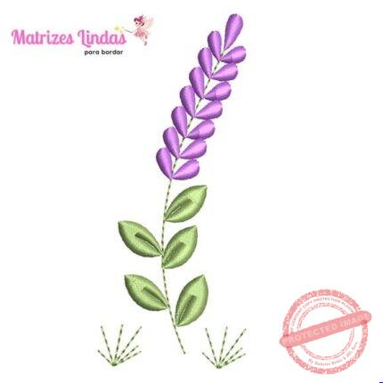 Matriz de Bordado Lavanda para Bordar