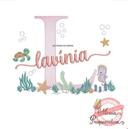 Matriz de Bordado - Lavínia (fazemos Qualquer Nome)