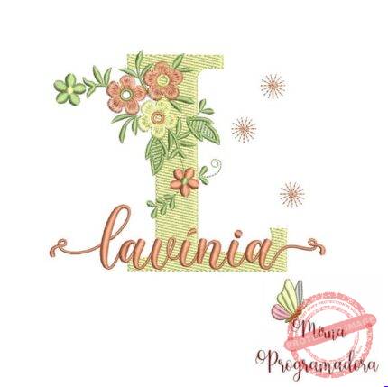 Matriz de Bordado - Lavínia (fazemos Qualquer Nome)