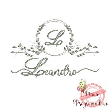 Matriz de Bordado - Leandro (fazemos Qualquer Nome)