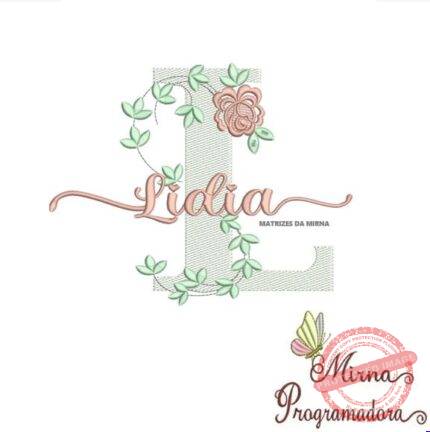 Matriz de Bordado - Lídia (fazemos Qualquer Nome)