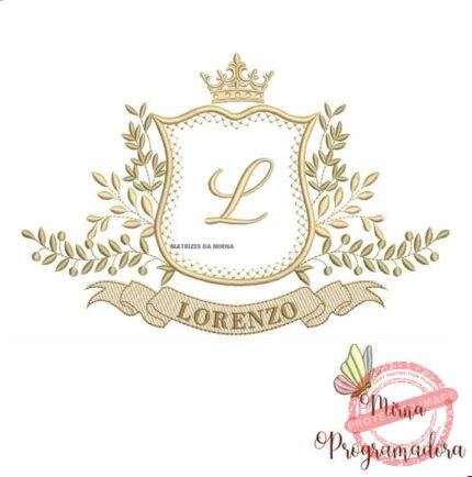 Matriz de Bordado Moldura Arabesco Lorenzo para bordar