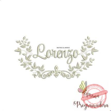 Matriz de Bordado Lorenzo (fazemos Qualquer Nome)