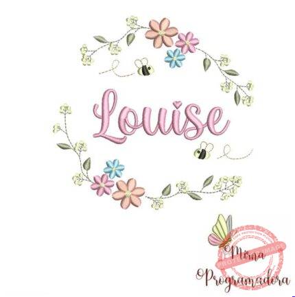 Matriz de Bordado - Louise (fazemos Qualquer Nome)
