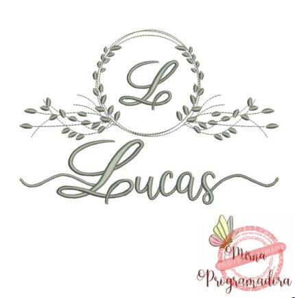 Matriz de Bordado - Lucas (fazemos Qualquer Nome)