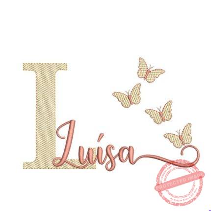 Matriz de Bordado - Luísa (fazemos Qualquer Nome)