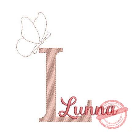 Matriz de Bordado - Lunna (fazemos Qualquer Nome)