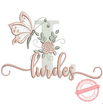 Matriz de Bordado - Lurdes (fazemos Qualquer Nome)