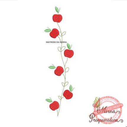 Matriz de Bordado - Raminho Maçãs