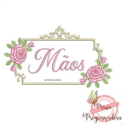 Matriz de Bordado - Mãos (fazemos Qualquer Nome)