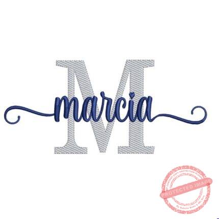 Matriz de Bordado - Marcia (fazemos Qualquer Nome)