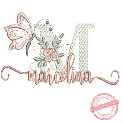 Matriz de Bordado - Marcolina (fazemos Qualquer Nome)