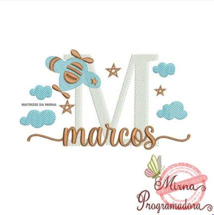 Matriz de Bordado - Marcos (fazemos Qualquer Nome)