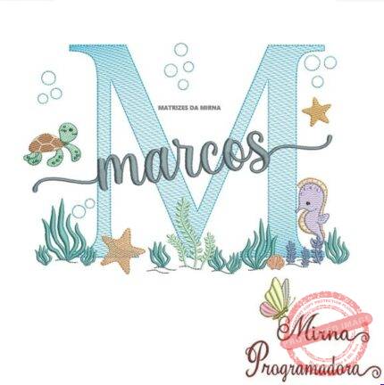 Matriz de Bordado - Marcos (fazemos Qualquer Nome)