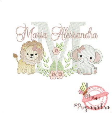 Matriz de Bordado - Maria Alessandra (fazemos Qualquer Nome)