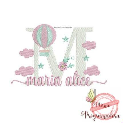 Matriz de Bordado - Maria Alice (fazemos Qualquer Nome)