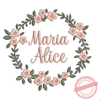 Matriz de Bordado - Maria Alice (fazemos Qualquer Nome)