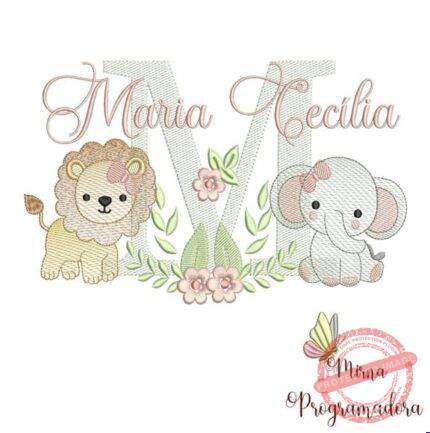 Matriz de Bordado - Maria Cecilia (fazemos Qualquer Nome)