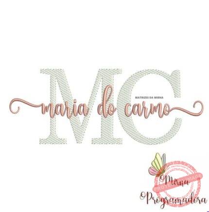 Matriz de Bordado - Maria do Carmo (fazemos Qualquer Nome)