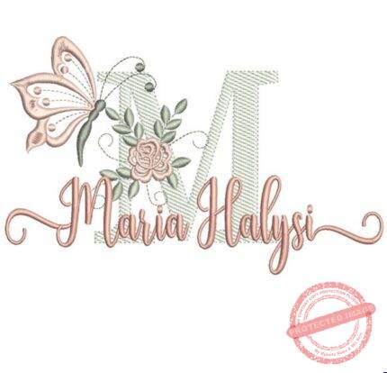 Matriz de Bordado - Maria Halysi (fazemos Qualquer Nome)