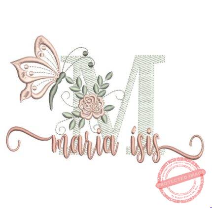 Matriz de Bordado - Maria Ísis (fazemos Qualquer Nome)