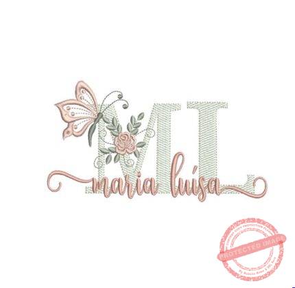Matriz de Bordado - Maria Luísa (fazemos Qualquer Nome)
