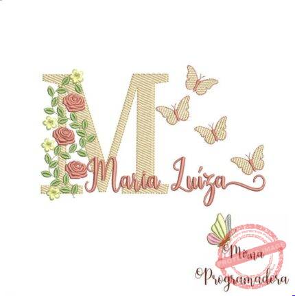 Matriz de Bordado - Maria Luiza (fazemos Qualquer Nome)
