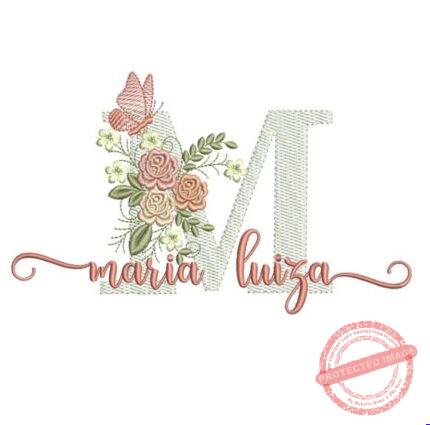 Matriz de Bordado - Maria Luiza (fazemos Qualquer Nome)