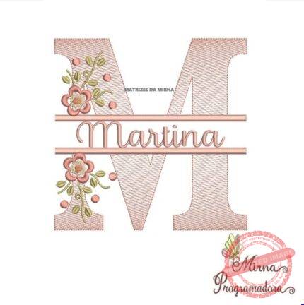 Matriz de Bordado - Martina (fazemos Qualquer Nome)