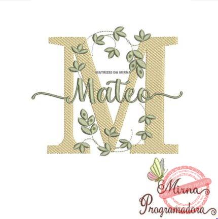 Matriz de Bordado - Mateo (fazemos Qualquer Nome)