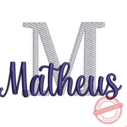 Matriz de Bordado - Matheus (fazemos Qualquer Nome)