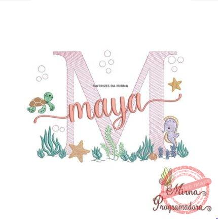 Matriz de Bordado - Maya (fazemos Qualquer Nome)