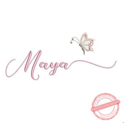 Matriz de Bordado - Maya (fazemos Qualquer Nome)