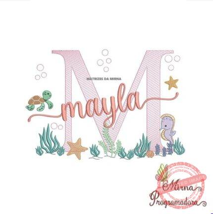 Matriz de Bordado - Mayla (fazemos Qualquer Nome)