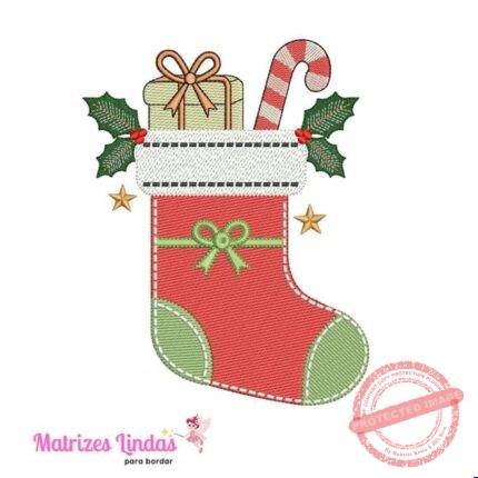 Matriz de Bordado Meia de Natal