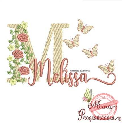 Matriz de Bordado - Melissa (fazemos Qualquer Nome)