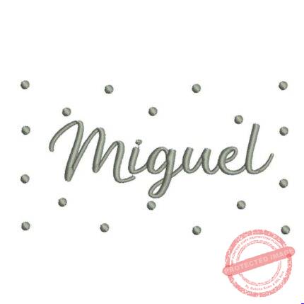 Matriz de Bordado - Miguel (fazemos Qualquer Nome)