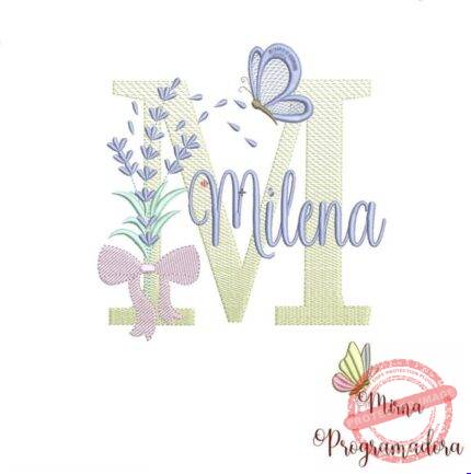 Matriz de Bordado - Milena Lavanda