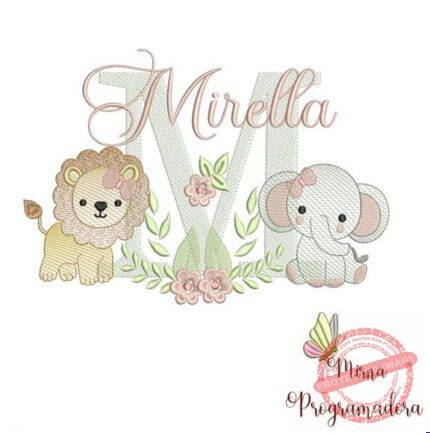 Matriz de Bordado - Mirela (fazemos Qualquer Nome)