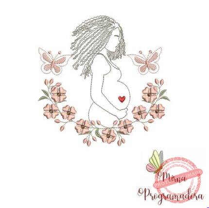 Matriz de Bordado - Mulher Grávida