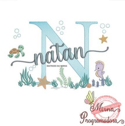 Matriz de Bordado - Natan (fazemos Qualquer Nome)